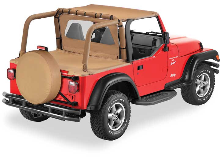 Bestop - 30in X 10in Black Denim Tire Cover - 61030-15