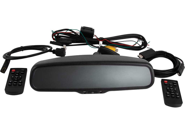Boyo - Vision Tech - 4.3in Replacement Oe Style Rear View Mirror Monitor W/ Hdmi And Mhl Cables - VTM43MW