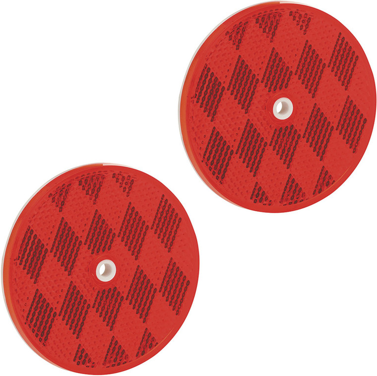 Draw-Tite - Round Centermount Reflectorsred 33/16in - 74-68-010