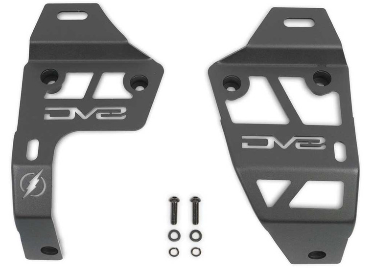 DV8 Offroad - 21c Wrangler 4xe Dual Light Pod Mounts Black - LBJL-12