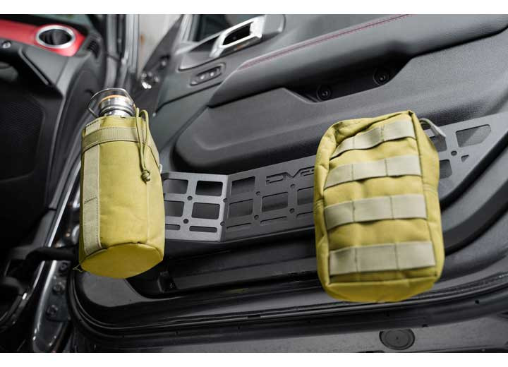 DV8 Offroad - 1823 Wrangler/2023 Gladiator Front Door Pocket Molle Panels Black - MPJL-05