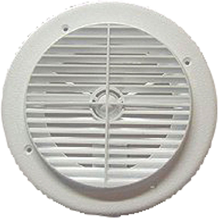D & W - Louvered Aireport Rv Air Conditioner Ceiling Ventwhite - 6840WH