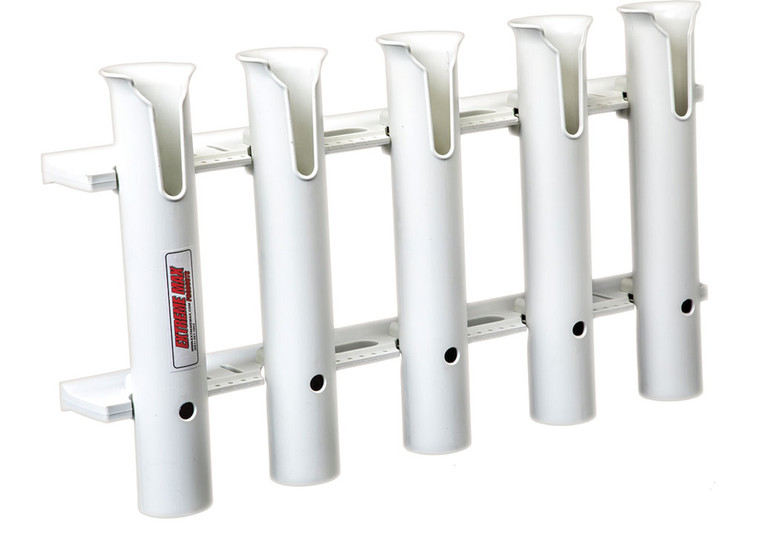 Extreme Max - Wallmount Poly Fishing Rod Holder 5rod White - 3005.5636