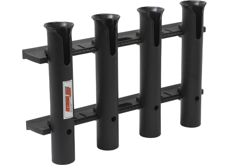 Extreme Max - Wallmount Poly Fishing Rod Holder 4rod Black - 3005.5641