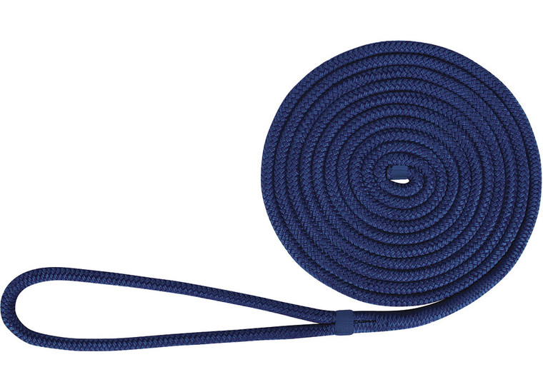 Extreme Max - Boattector Double Braid Nylon Dock Line 1/2in X 15ft Royal Blue - 3006.2111