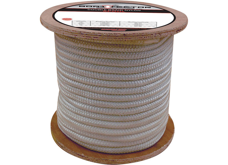 Extreme Max - Boattector Double Braid Nylon Rope 1/4in X 600ft White - 3006.2174