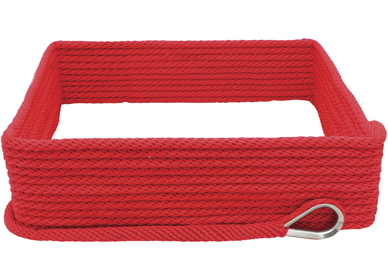 Extreme Max - Boattector Solid Braid Mfp Anchor Line With Thimble 3/8in X 100ft Red - 3006.2651
