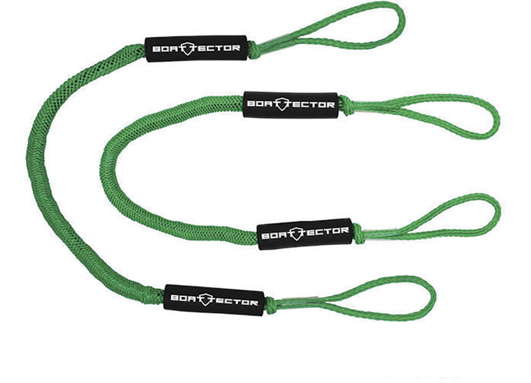 Extreme Max - Boattector Bungee Dock Line 4ft Green(value Pack Of 2) - 3006.2738