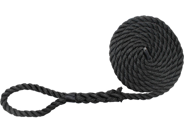 Extreme Max - Boattector Twisted Nylon Fender Line 1/4in X 6ft Black(value Pack Of 2) - 3006.2807