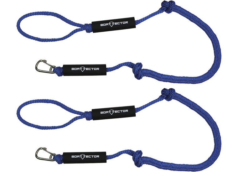 Extreme Max - Boattector Pwc Bungee Dock Line 4ft Blue(value Pack Of 2) - 3006.2972