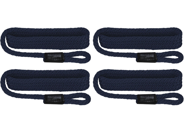 Extreme Max - Boattector Solid Braid Mfp Dock 3/8in X 15ft Royal Blue(value Pack Of 4) - 3006.2993