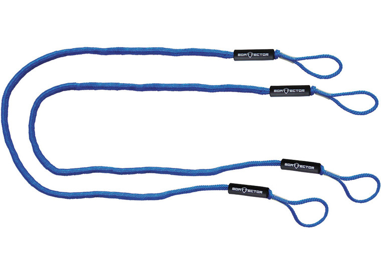 Extreme Max - Boattector Bungee Dock Line 7ft Blue(value Pack Of 2) - 3006.3042