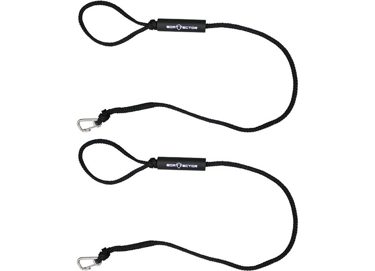 Extreme Max - Boattector Pwc Dock Line 5ft Black(value Pack Of 2) - 3006.3116