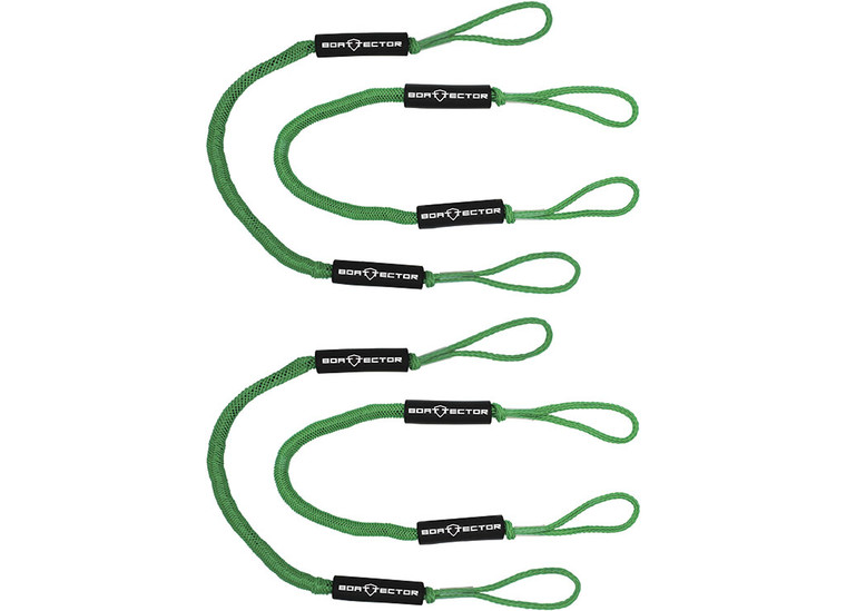 Extreme Max - Boattector Bungee Dock 6ft Green(value Pack Of 4) - 3006.3308