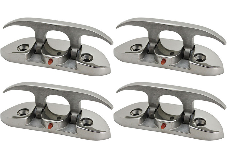 Extreme Max - Folding Stainless Steel Cleat 41/2(value Pack Of 4) - 3006.6631.4