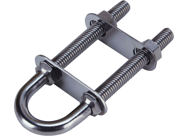 Extreme Max - Stainless Steel Bow Eye 1in Eye Diameter 23/4in Twin Shank - 3006.6768