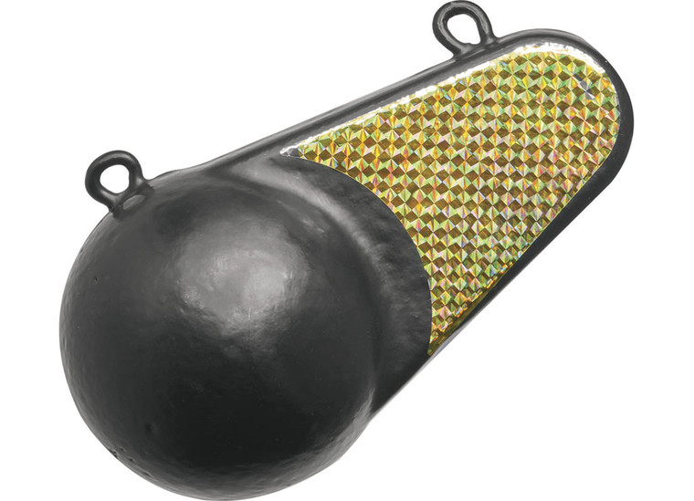 Extreme Max - 10 Lb Cast Iron Keel Downriggerweight With Gold Flash - 3006.6877