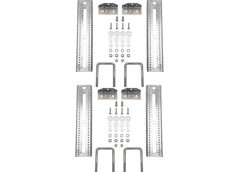 Extreme Max - 10in Galvanized Swiveltop Bunk Bracket With Hardware For 3in X 3in Trailer 4pack - 3006.7049