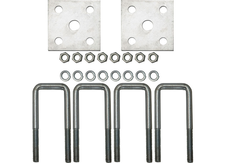Extreme Max - Single Axle Galv Ubolt Kit For Mounting Boat Trailer Leaf Springs For 2in X 2in Axle 51/4in Long - 3006.7058