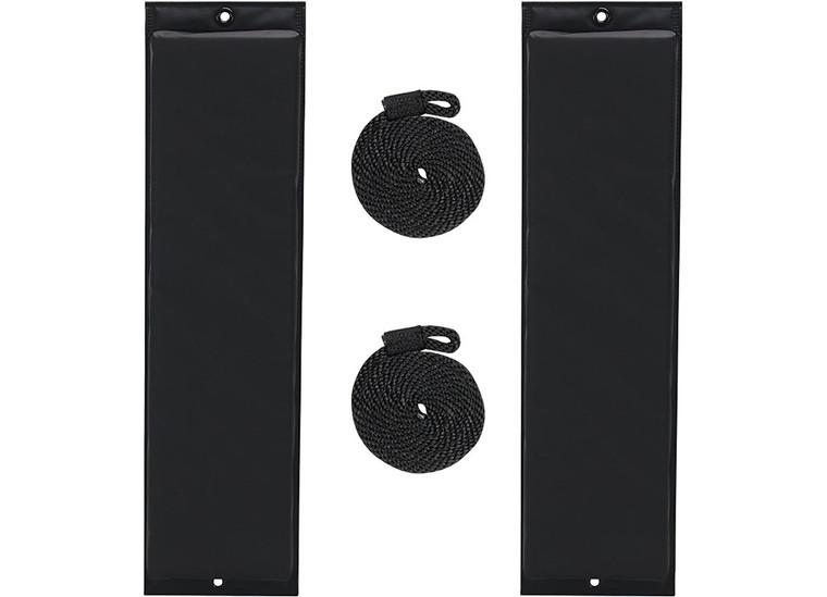 Extreme Max - Boattector Flat Fender 26in Black(value Pack Of 2) - 3006.7246