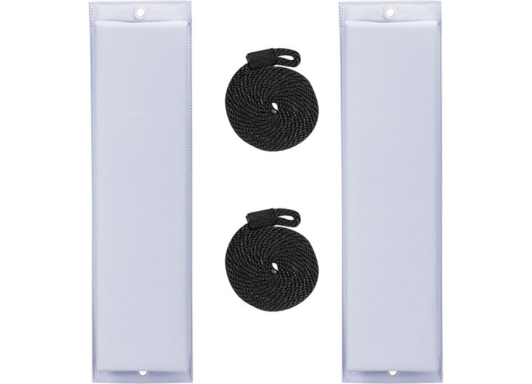 Extreme Max - Boattector Flat Fender 26in White(value Pack Of 2) - 3006.7249