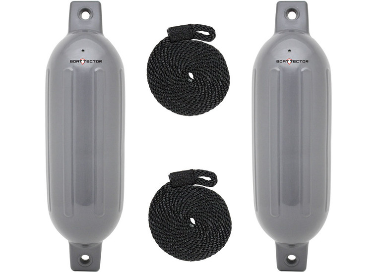 Extreme Max - Fender Value Pack (2 Fenders/2fender Lines) Gray - 3006.7459