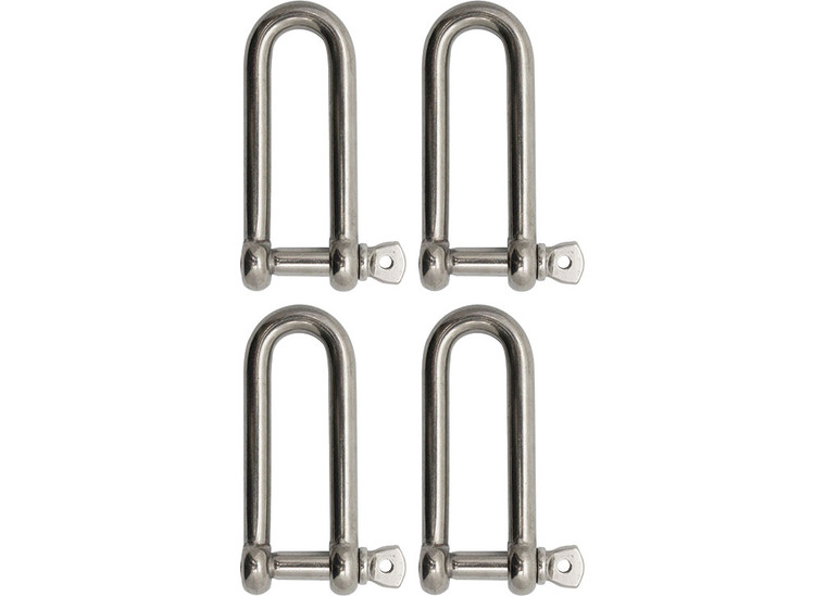 Extreme Max - Long D Shackle 1/2 Stainlessbulk 4pk - 3006.8209.4