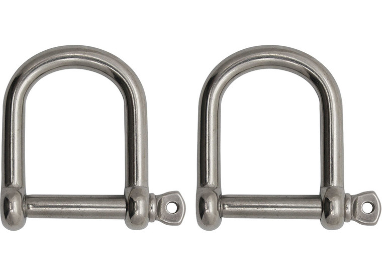 Extreme Max - Boattector Stainless Steel Wide D Shackle 5/16in - 3006.8228