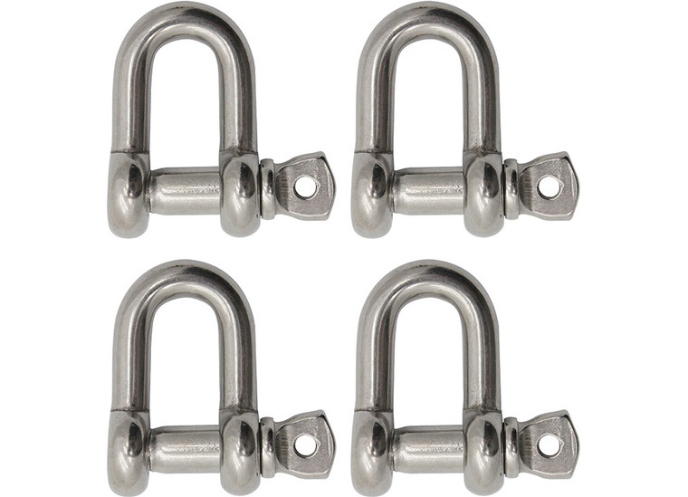 Extreme Max - Boattector Stainless Steel Chain Shackle 1in 4pack - 3006.8285.4