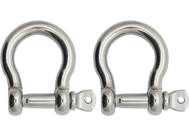 Extreme Max - Boattector Stainless Steel Bow Shackle 1in 2pack - 3006.8309.2