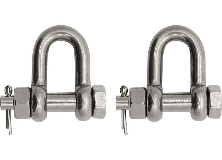 Extreme Max - Boattector Stainless Steel Bolttype Chain Shackle 1/4in - 3006.8339