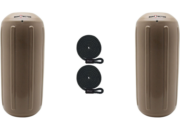 Extreme Max - Boattector Htm Inflatable Fender 10in X 27in Sand - 3006.8504