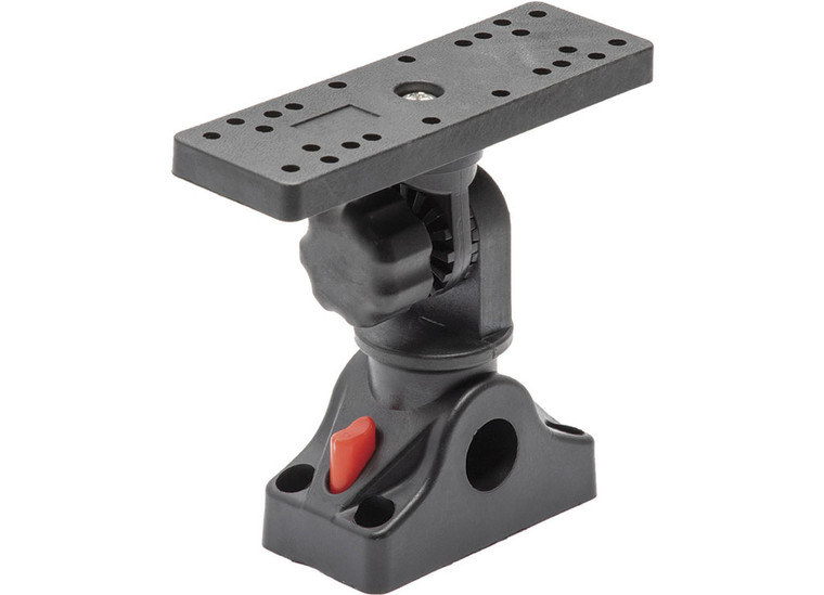 Extreme Max - Univ Fish Finder Head Unit Boat/fishing Rod Holder Mount For Screens Up9in W/pivoting Brkt - 3006.8661