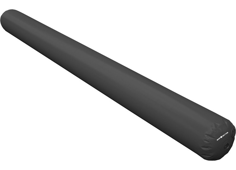Extreme Max - Heavyduty Inflatable Rafting Fender W/ Ss Drings For Boats Yachts & Sailboats 144in X 12in Black - 3006.8718