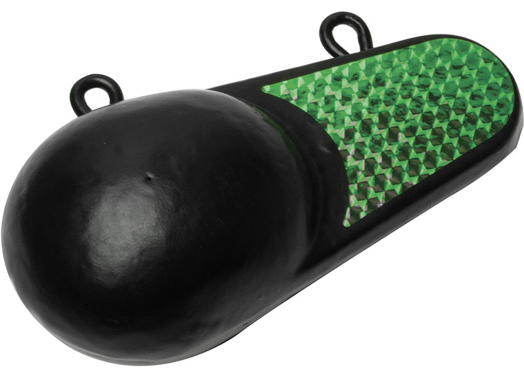 Extreme Max - Coated Keelstyle Downrigger Weight 6 Lbs With Green Flash - 3006.8975