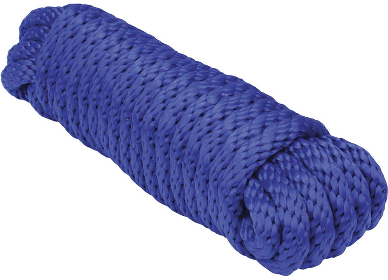Extreme Max - Solid Braid Mfp Utility Rope 1/4in X 10ft Blue - 3008.0049