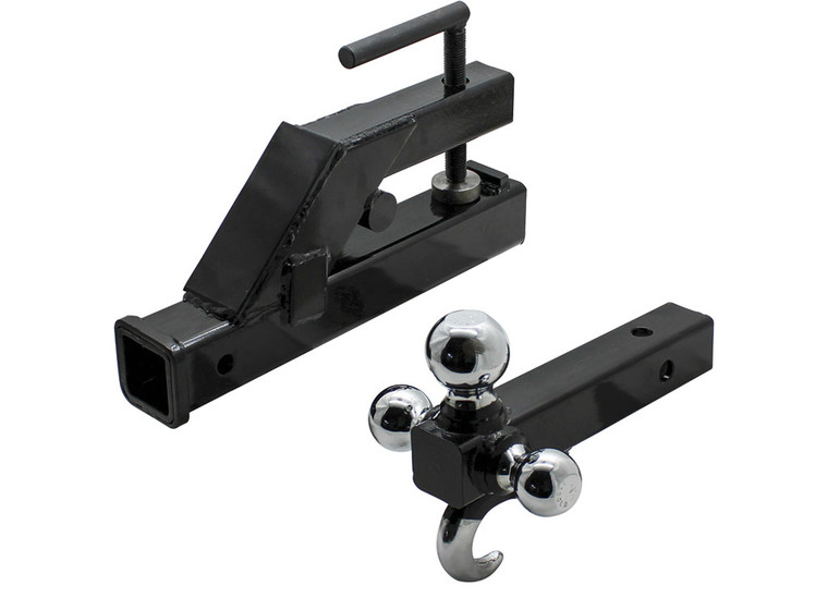 Extreme Max - Clampon Tractor Bucket Receiver Adapter With Triball Hitch And Tow Hook - 5001.1376