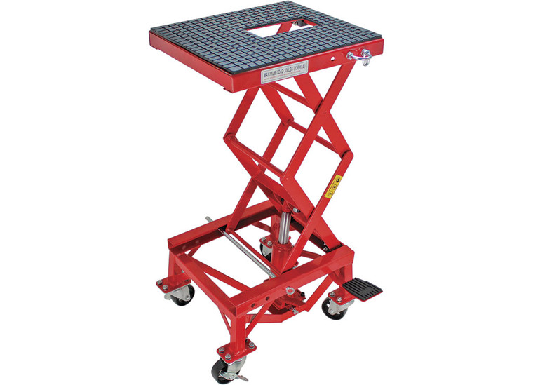 Extreme Max - Ultrastable Hydraulic Motorcycle Lift Table W/foot Pad 300 Lbs Weight Cap - 5001.5083