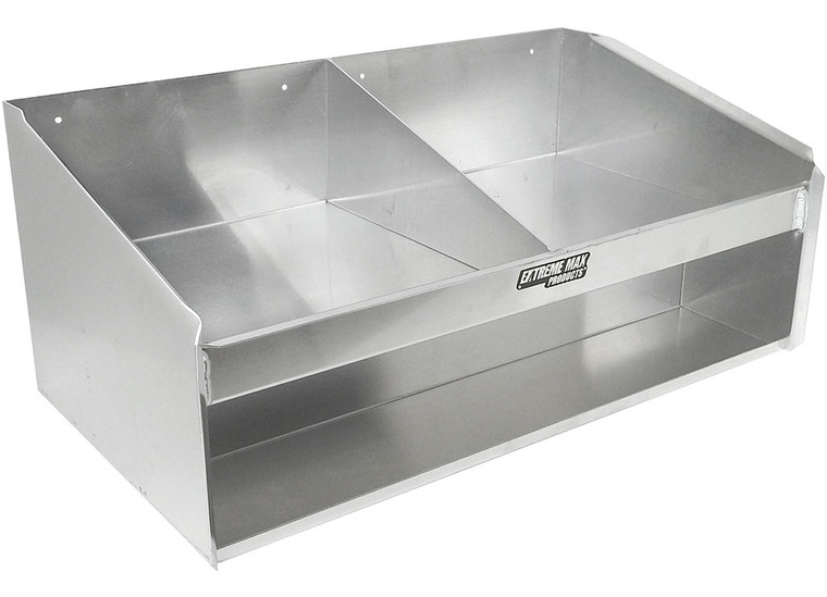 Extreme Max - Cabinet Helmet Bay Double Mountaluminum Shelf Silver - 5001.6038