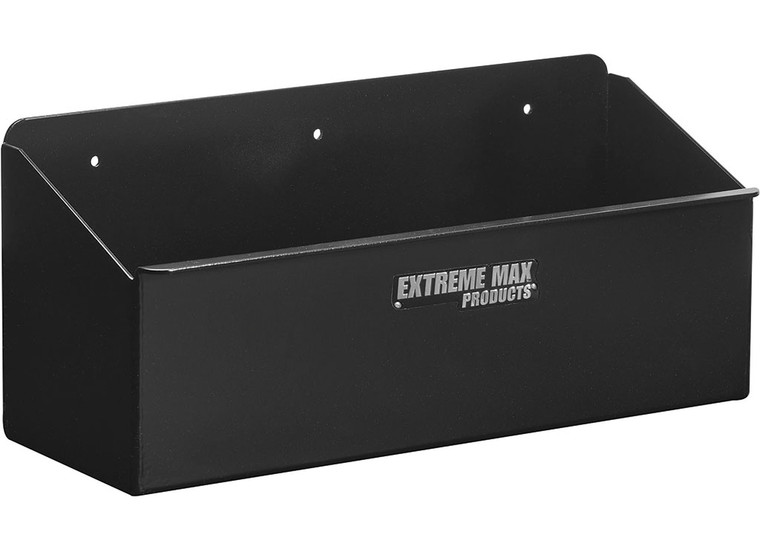 Extreme Max - Alum Spray Bottle Shelf For Enclosed Trailer Shop Garage Storage Holds (4)1 Qt Spray Bottles Blk - 5001.6125