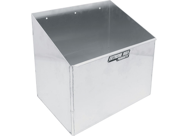 Extreme Max - Wallmount Aluminum Trash Can Holder For Race Trailer Garage Shop Enclosed Trailer Toy Hauler - 5001.6217