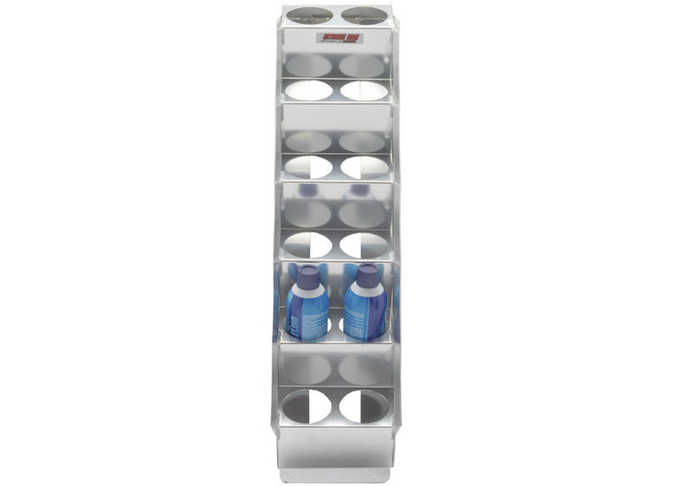 Extreme Max - Wallmount Alum Aerosol Can Rack 12can Vertical Holder Lightweight Rustresistant - 5001.6231