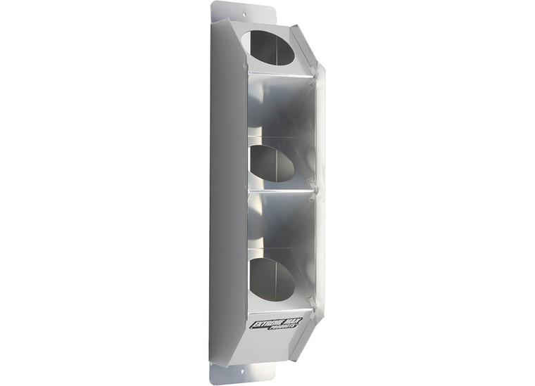 Extreme Max - Wallmount Vertical Angled Aluminum Aerosol Storage Rack 3can Capacity - 5001.6257