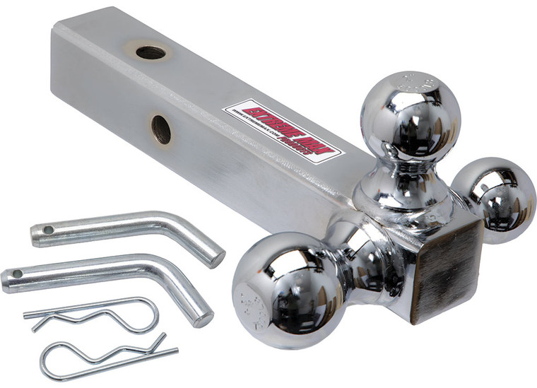 Extreme Max - Solid Shank Triball Hitch With 17/8in 2in & 25/16in Balls Chrome - 5001.6532