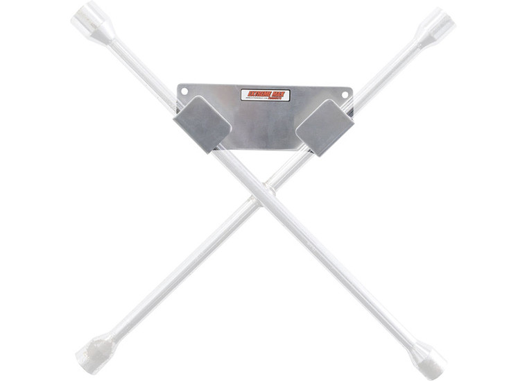 Extreme Max - Aluminum 4way Lug Nut Wrench Holder For Enclosed Trailers And Garage Storage Silver - 5001.6772
