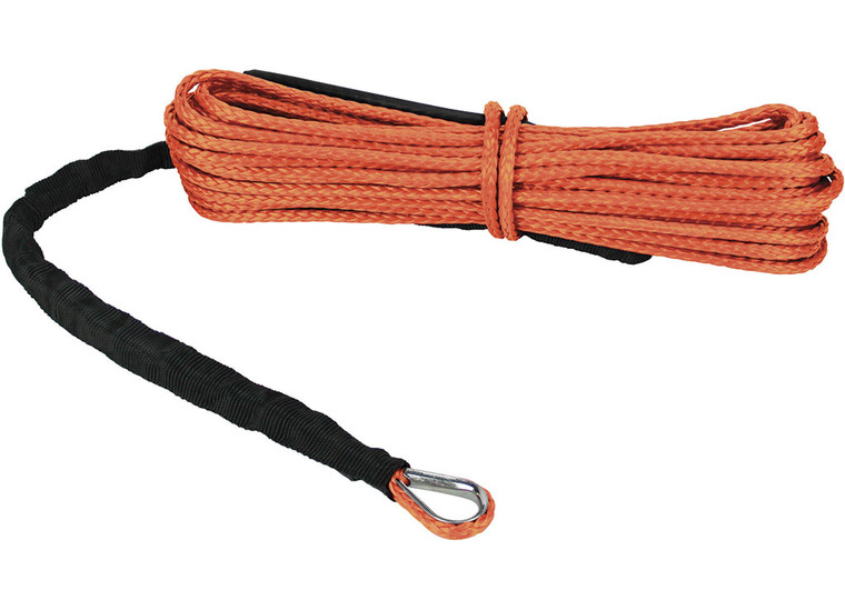 Extreme Max - In The Devilft S Hairin Synthetic Atv / Utv Winch Rope Orange - 5600.3203