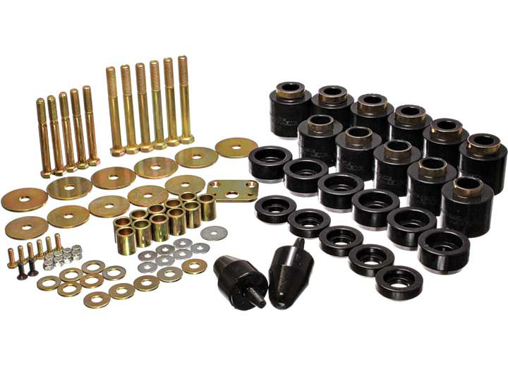 Energy Suspension - Body Mount Set W/hardware1in Liftblkperformance Polyurethane - 2.4108G