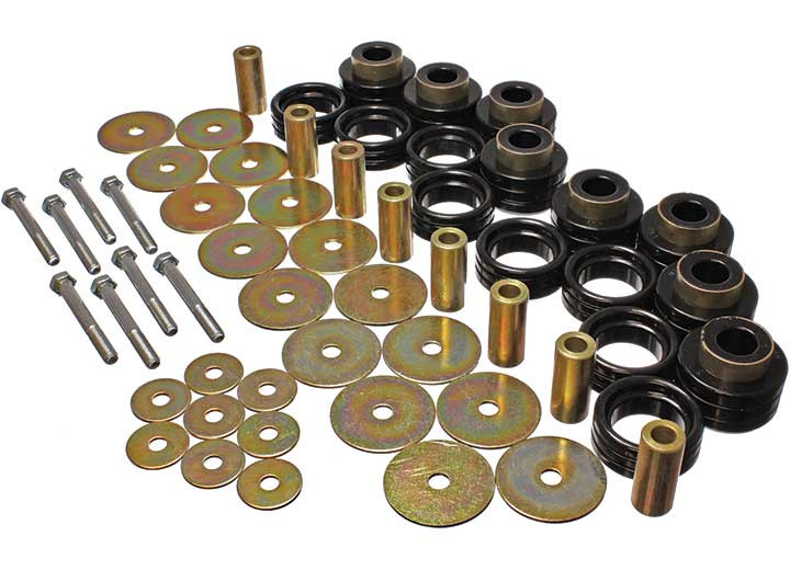 Energy Suspension - Body Mount Setblkperformance Polyurethanebody Frame Mounts - 5.4112G