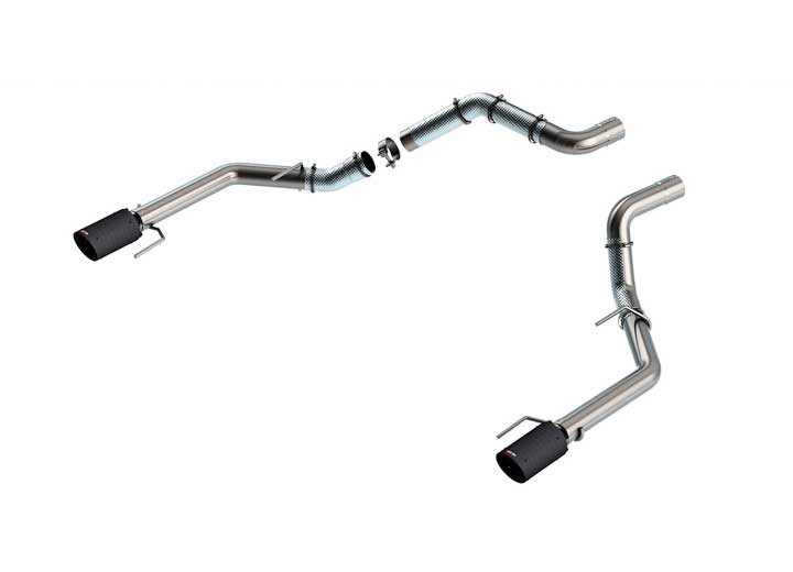 Borla Exhaust - 21c F150 Raptor 3.5l V6 At 2/4wd Cc Sb S Rd Ac Sr 3 In Tailpipe & Tips Carbon Fiber Blk Anodized - 60727CFBA