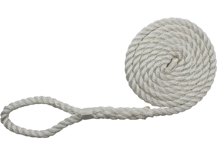 Extreme Max - Boattector Twisted Nylon Fender Line 1/4in X 6ft White(value Pack Of 2) - 3006.2801